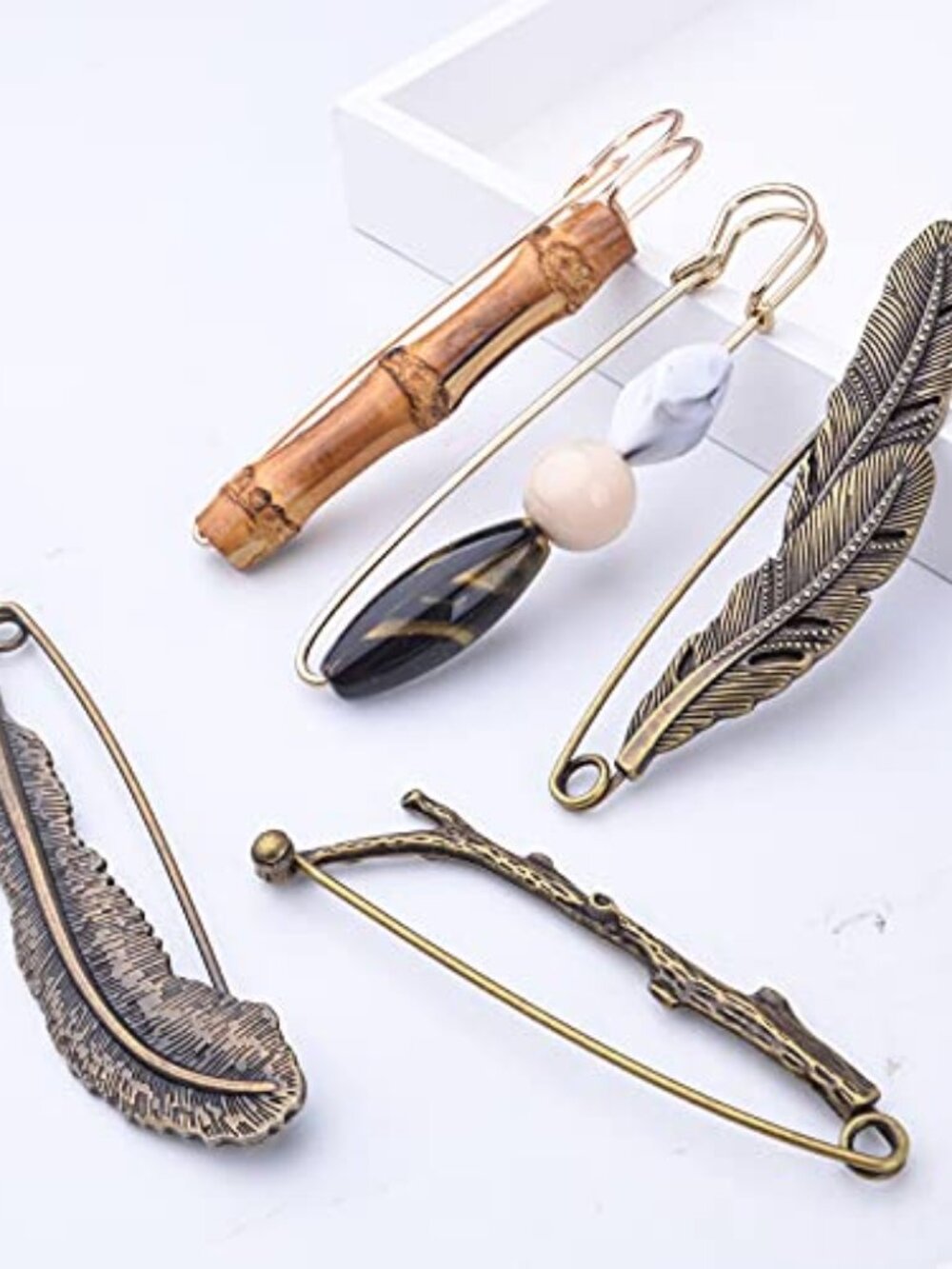 5pcs Vintage Chic Brooch Extra Large Safety Pins‎ Heavy Duty Safety Pins